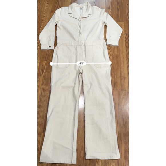 FAHERTY overland twill coverall jumpsuit in natural size XL - Picture 6 of 14